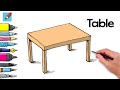 How to draw a table Real Easy - Step by Step #1 How to draw a table Real Easy - Step by Step #1