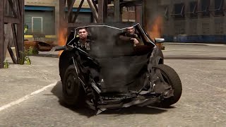 In traffic at a speed of 9999999,Niko and Roman are miserable！ - GTA4