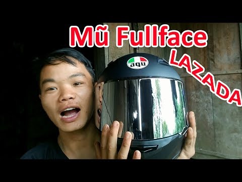 Mở Hộp Mũ Fullface AGU Mua Trên Lazada Và Cái Kết | Cuộc Sống Miền Núi Vlogs