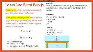 MASSA DAN BERAT BENDA