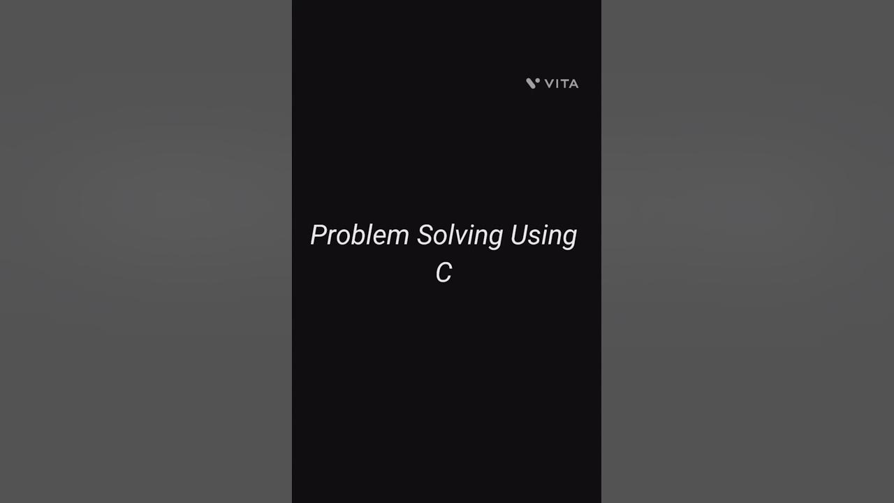 Important programs (Problem Solving Using C)📝 - YouTube