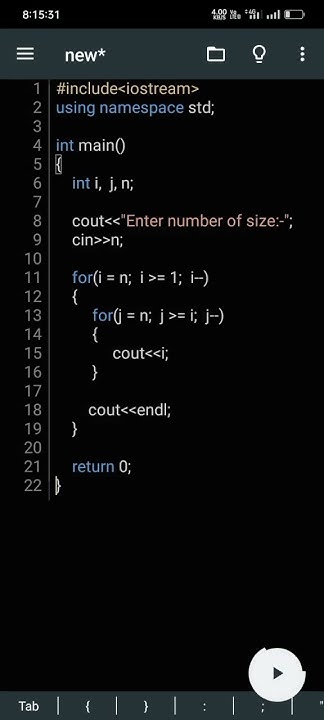 Number pattern program ||c++ programming ||#shorts #coding - YouTube