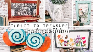 Thrift to Treasure - Spring Thrift Flips for Antique Acres - Spring Decor - Vintage Garden - Upcycle