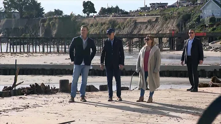 Biden surveys damage in California after deadly storms | ABCNL