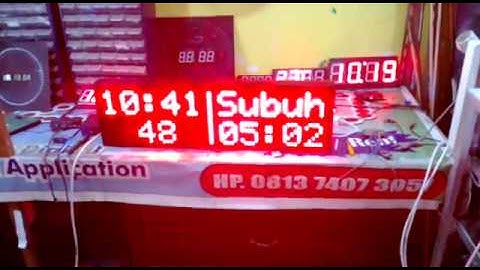 Jadwal Sholat 2 Modul P10 Arduino Nano