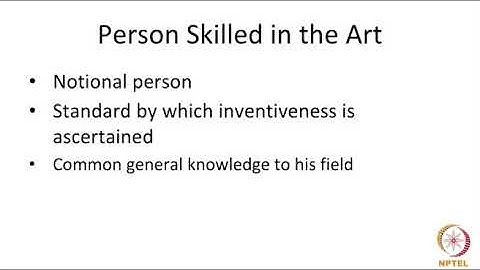Person Skilled in the Art