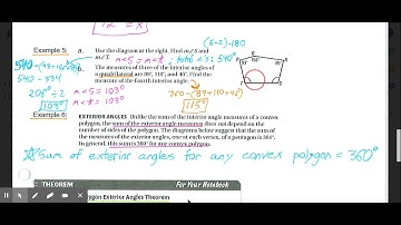 8.1 Find Angle Measures in Polygons Video Lesson Geometry