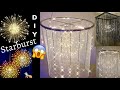 Two Amazing DIY Easy To Make LED Starburst Chandeliers | Using a Hoop & Fabrics | Home Decor 2022