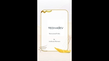 Tech4Dev Fellowship Motivational Video