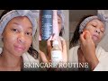 FULL SKINCARE ROUTINE (AM & PM)| How To Get Rid of TEXTURED Skin & Get GLASS skin! | BeeSaddity TV