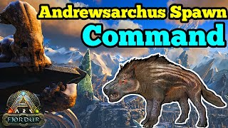 ARK Fjordur New Dinos Spawn Commands : Andrewsarchus