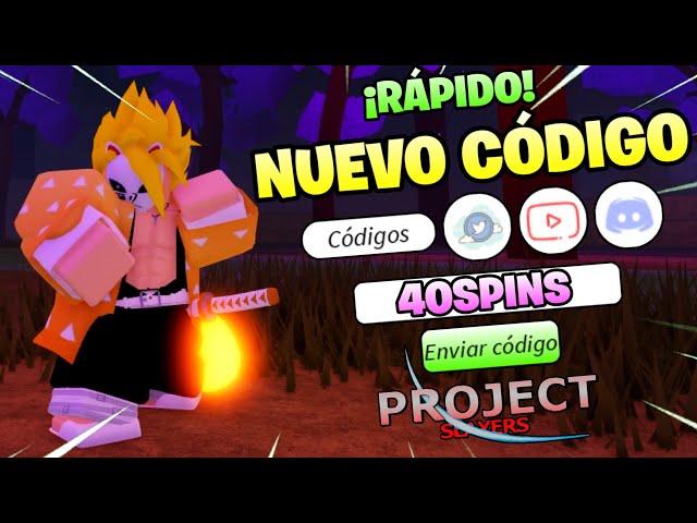 CORRE!! *NOVOS CÓDIGOS* DE 240 SPINS 190 ART SPINS, ATUALIZAÇÃO CHEGANDO no PROJECT  SLAYER - ROBLOX 