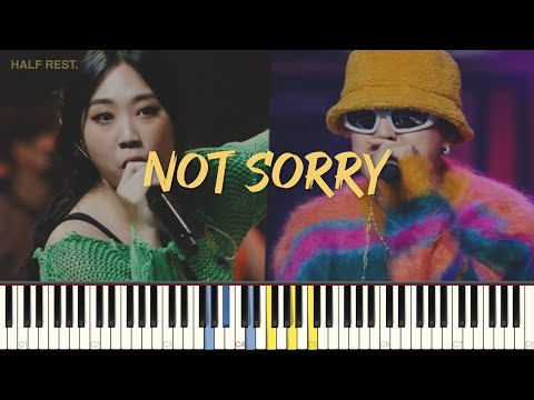 NOT SORRY (반주악보) - 이영지