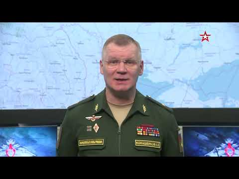 Брифинг Минобороны России по ситуации на Донбассе