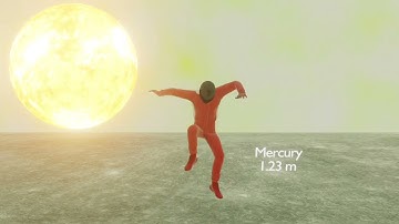 Jump on other Planets | 3D Comparison