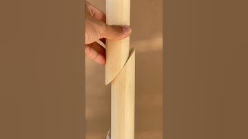 Great technique - beautifully join 2 round wooden bars #short