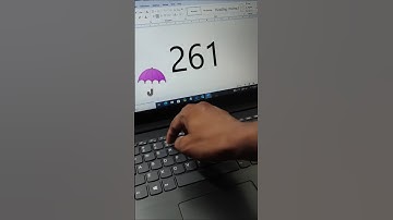 I Tried Typing The Umbrella Symbol In MS Word