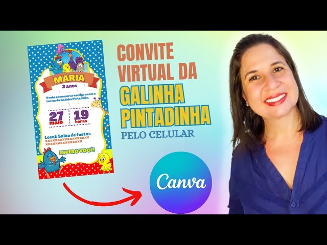 COMO FAZER UM CONVITE VIRTUAL DO SONIC PELO CELULAR (convite simples) /  Tutorial Canva 