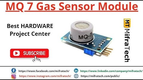 MQ 7 Gas Sensor Module - Mifratech#bestIRsensor#bestembeddedprojects#bestprojectcenter#bestmlproject