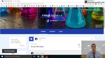 Google Classroom 7 - How to change the theme of your class