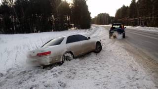 Выгребание из сугроба.