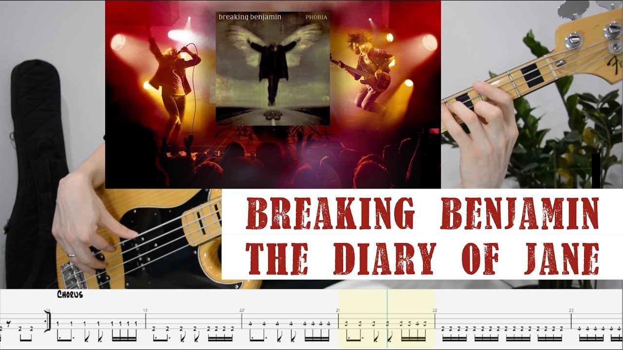 Diary of Jane Tabs. Трава у дома бас табы. Breaking Benjamin - the Diary of Jane.