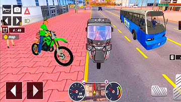 Tuk Tuk auto rickshaw driver 3D game - #21 auto rickshaw driving game - Android iOS Gameplay