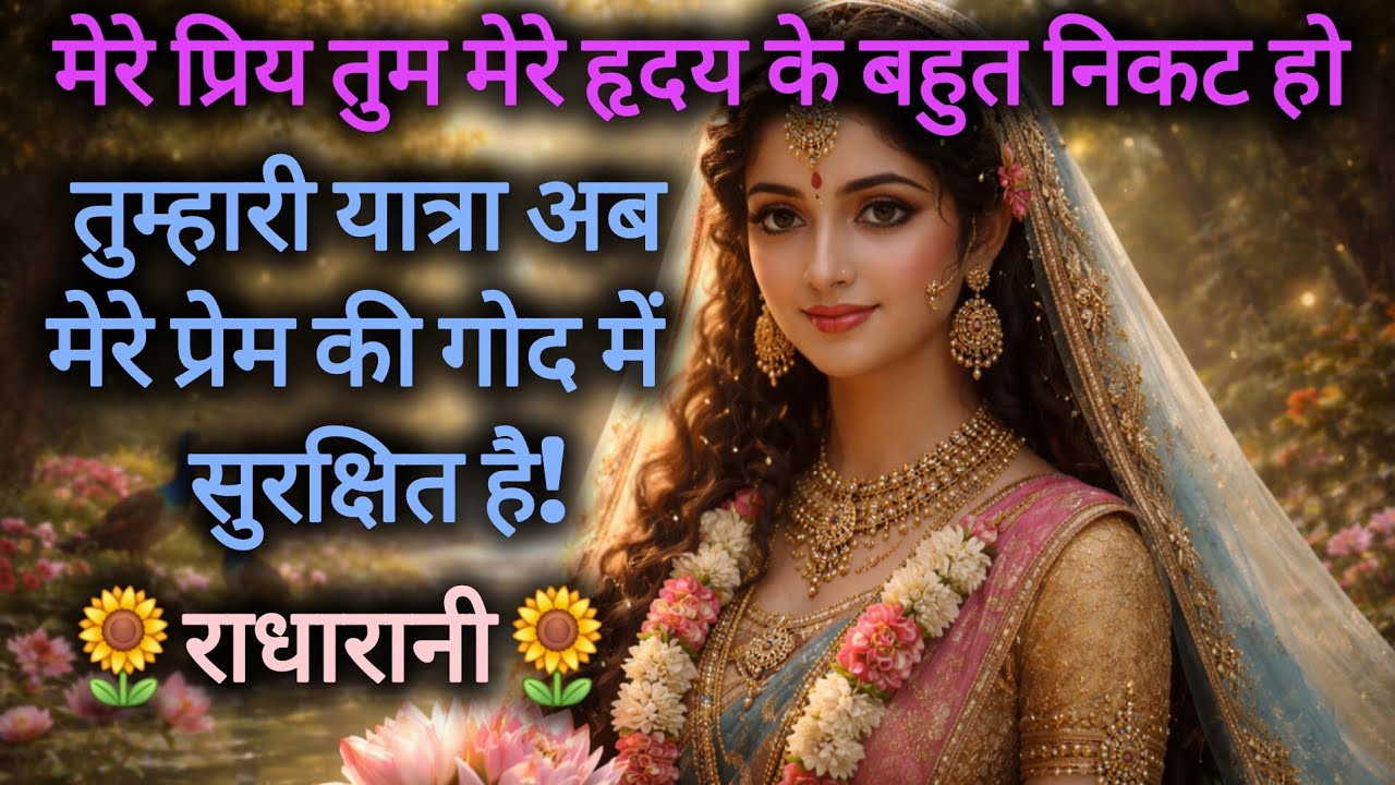 “राधारानी का दिव्य संदेश: तुम मेरे प्रेम के आंचल में सुरक्षित हो | Spiritual Motivation Radha Rani 