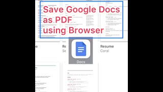 How to convert Google Docs to PDF using the Browser? screenshot 2