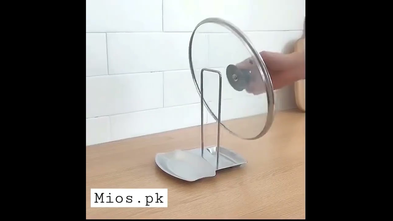 Stainless Steel Spoon Rest Pan Pot Cover Lid Stand