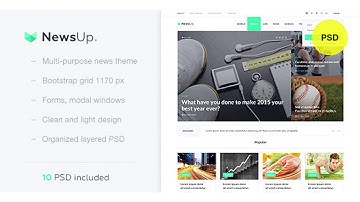 NewsUp — Multi-purpose News PSD Template | Themeforest Website Templates and Themes