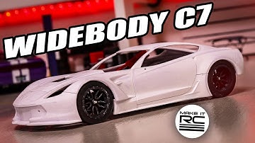 The Build Begins! Custom Widebody C7 Corvette Micro RC Build Part 1: Building Chassis and Body Work