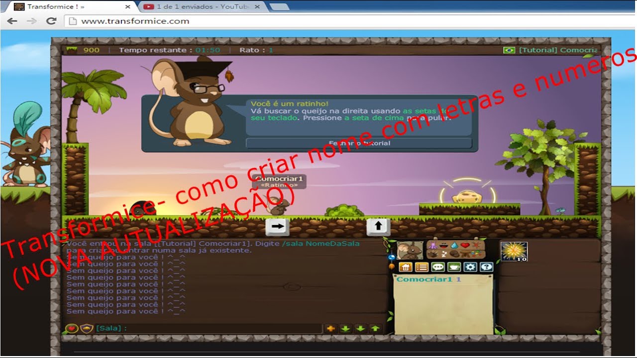 Transformice- como criar nome com letras e numeros (NOVA AUTUALIZAÇÃO ...