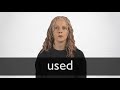 How to pronounce USED in British English