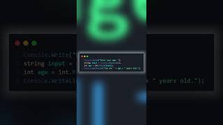 🔄Convert Input to int in C# | From string to number #shorts #coding