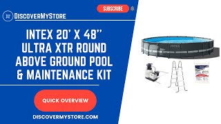 Intex 20' x 48'' Ultra XTR Round Above Ground Pool & Chemical Maintenance Kit