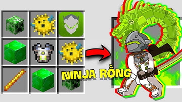 JAYGRAY CHẾ TẠO THÀNH CÔNG BỘ GIÁP NINJA RỒNG XANH LÁ TRONG MCPE*SOLO VỚI DÂN LÀNG RÂU ĐỎ