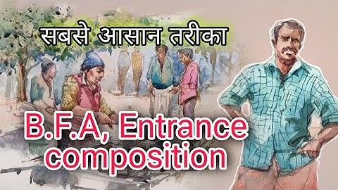 bfa entrance exam practical, BFA composition  exam preparation water colour tutorial