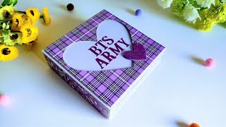 BTS ARMY Special | Handmade Scrapbook Making | Dedicated to BTS - Handmade Cards Ideas | Tutorial