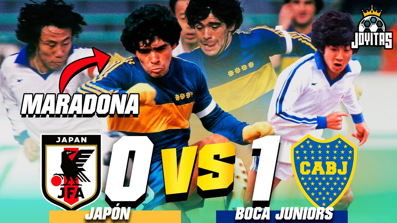 JAPÓN vs BOCA JUNIORS con DIEGO Armando MARADONA | Amistoso 1982