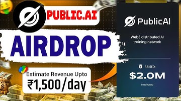 Public Ai Airdrop - New DePin Ai Extension Mining Node - Join Super Early Phase