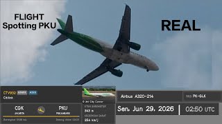 REAL FLIGHTspotting Citilink Landing Pekanbaru Sultan Syarif Kasim II Airport (PKU/WIBB) 