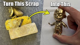 Making Baby Jason From Bronze Scrap Metal - Friday The 13th Casting Art