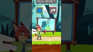 Zootopia 2 Challenge - Chief Bogo, Snake, and Nick. Who will be paired with Judy? #zootopia #shorts