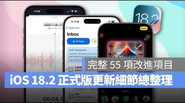 iOS 18.2 全部 55 項新功能懶人包：Apple Intelligence 和 App 各種變化一次看