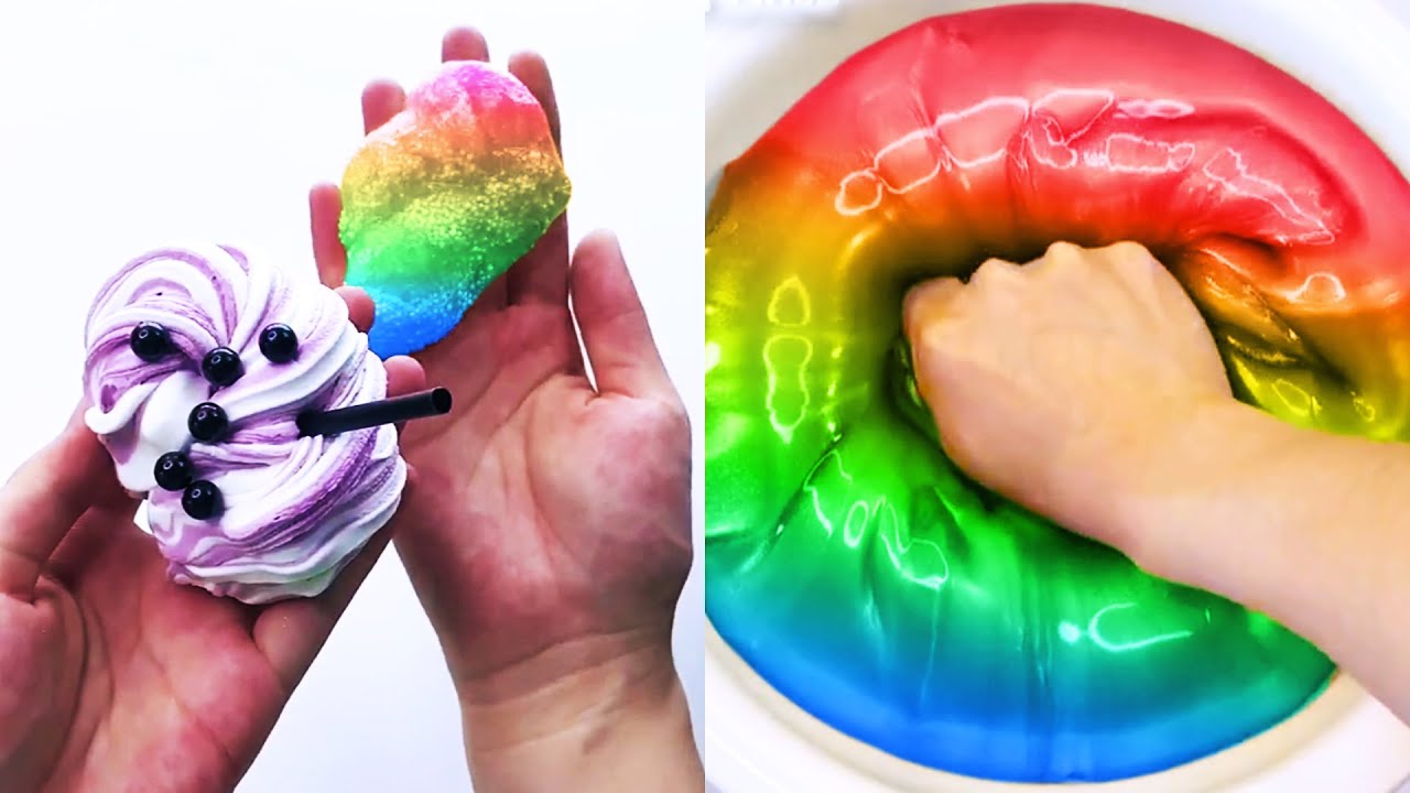 Relaxing Slime Compilation ASMR Oddly Satisfying Video - YouTube
