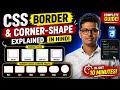CSS3 Border Property Explained in Hindi 🔥 | Real Life Example | Web Design Tutorial