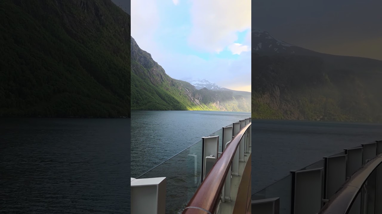 Waking Up to This View in Norway! #shorts #norway #cruise