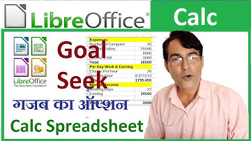 Goal Seek function in Excel and LibreOffice | LibreOffice calc spreadsheet part - 8