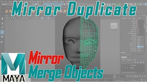 How to Mirror Objects in Maya | Duplicate Mirror Face in Maya | Mirror and Merge Face Vertices